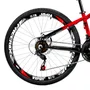 Bicicleta 26 Freeride Vemelha e Preta Aro VPR MAX DH  | 21 Marchas Shimano-Freio a Disco