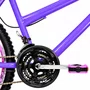 Bicicleta 26 Lilas Urbana Aro Aero Rosa 18 Marchas