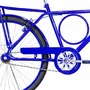 Bicicleta 26 Masculina Azul Barra Circular Aro Alumínio Azul