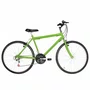 Bicicleta 26 Masculina Verde Claro Urbana Aro Alumínio 18 Marchas