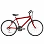 Bicicleta 26 Masculina Vermelha Urbana Aro Alumínio 18 Marchas