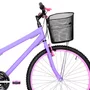 Bicicleta 26 Feminina Lilas Urbana Aro Alumínio Rosa 18 Marchas