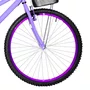 Bicicleta 26 Feminina Lilas Urbana Aro Alumínio Violeta 18 Marchas