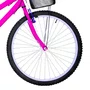 Bicicleta 26 Feminina Pink Urbana Aro Alumínio Lilás 18 Marchas
