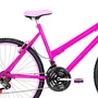 Bicicleta 26 Feminina Pink Urbana Aro Alumínio Rosa 18 Marchas