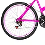 Bicicleta 26 Feminina Pink Urbana Aro Aero Rosa 18 Marchas