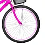 Bicicleta 26 Feminina Pink Urbana Aro Aero Rosa 18 Marchas