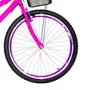 Bicicleta 26 Feminina Pink Urbana Aro Aero Violeta 18 Marchas