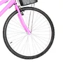 Bicicleta 26 Feminina Rosa Urbana Aro Alumínio 18 Marchas
