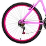 Bicicleta 26 Feminina Rosa Urbana Aro Alumínio Pink 18 Marchas