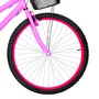 Bicicleta 26 Feminina Rosa Urbana Aro Alumínio Pink 18 Marchas