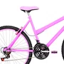 Bicicleta 26 Feminina Rosa Urbana Aro Alumínio Rosa 18 Marchas