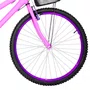 Bicicleta 26 Feminina Rosa Urbana Aro Alumínio Violeta 18 Marchas