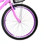 Bicicleta 26 Feminina Rosa Urbana Aro Aero Violeta 18 Marchas