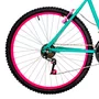 Bicicleta 26 Feminina Verde Água Urbana Aro Alumínio Pink 18 Marchas