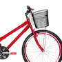 Bicicleta 26 Feminina Vermelha Urbana Aro Aero Vermelha 18 marchas