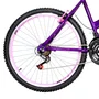Bicicleta 26 Feminina Violeta Urbana Aro Aero Rosa 18 Marchas