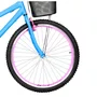 Bicicleta 26 Feminina Azul Claro Urbana Aro Aero Rosa