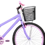 Bicicleta 26 Feminina Lilas Urbana Aro Aero Rosa