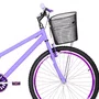 Bicicleta 26 Feminina Lilas Urbana Aro Aero Violeta
