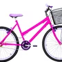 Bicicleta 26 Feminina Pink Urbana Aro Aero Lilás