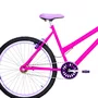 Bicicleta 26 Feminina Pink Urbana Aro Aero Lilás