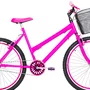 Bicicleta 26 Feminina Pink Urbana Aro Aero Pink