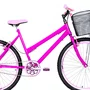 Bicicleta 26 Feminina Pink Urbana Aro Aero Rosa