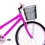 Bicicleta 26 Feminina Pink Urbana Aro Aero Rosa