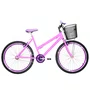 Bicicleta 26 Feminina Rosa Urbana Aro Aero Violeta