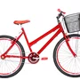 Bicicleta 26 Feminina Vermelha Urbana Aro Aero Vermelha