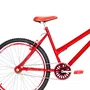 Bicicleta 26 Feminina Vermelha Urbana Aro Aero Vermelha