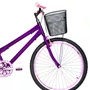 Bicicleta 26 Feminina Violeta Urbana Aro Aero Rosa