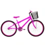 Bicicleta 26 Pink Urbana Rebaixada Aro Aluminio Pink