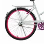 Bicicleta 26 Feminina Branca Poti Aro Alumínio Pink