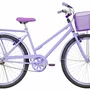 Bicicleta 26 Feminina Lilás Poti Aro Alumínio Lilás