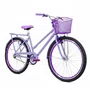 Bicicleta 26 Feminina Lilás Poti Aro Aero Violeta