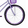 Bicicleta 26 Feminina Lilás Poti Aro Aero Violeta