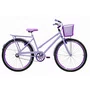 Bicicleta 26 Feminina Lilás Poti Aro Aero Violeta