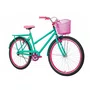 Bicicleta 26 Feminina Verde Água Poti Aro Aero Pink