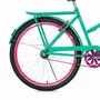 Bicicleta 26 Feminina Verde Água Poti Aro Aero Pink