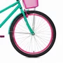 Bicicleta 26 Feminina Verde Água Poti Aro Aero Pink