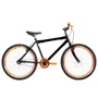 Bicicleta 26 Preta Urbana Aro Aero Laranja