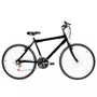 Bicicleta 26 Preta Urbana Aro Alumínio 18 Marchas