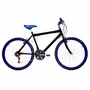 Bicicleta 26 Preta Urbana Aro Alumínio Azul 18 Marchas