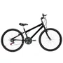 Bicicleta 26 Preta Urbana Rebaixada Aro Aluminio Preto 18 Marchas
