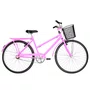 Bicicleta 26 Rosa Poti Aro Aluminio