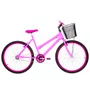 Bicicleta 26 Rosa Urbana Aro Alumínio Pink