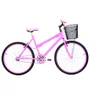Bicicleta 26 Rosa Urbana Aro Alumínio Rosa
