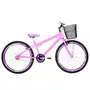 Bicicleta 26 Rosa Urbana Rebaixada Aro Aero Violeta